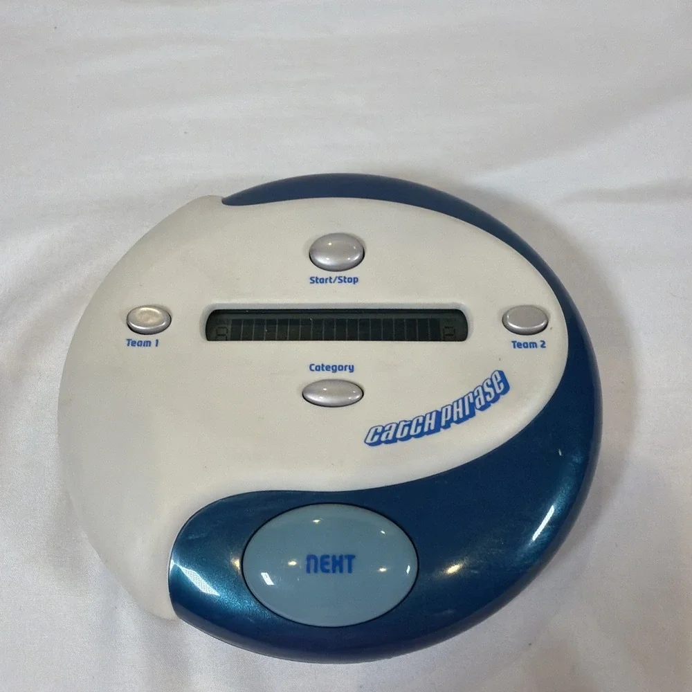 Hasbro Catch‎ Phrase - Blue & White - 2004 Electronic Handheld Game Tested